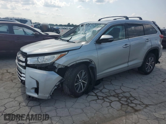 2018 Toyota Highlander SE with VIN 5TDJZRFH1JS527037, listed as a Copart auction lot 60348635 with 56,207 mi miles and Salvage title. Bid and sale history available at DreamBid. Image 1.