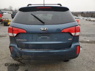 2015 Kia Sorento EX with VIN 5XYKU4A79FG595210, listed as a Copart auction lot 44618005 with 0 mi miles and Salvage Title. Bid and sale history available at carsss.com. Image 6.