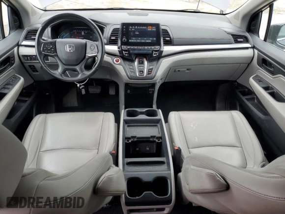 2021 Honda Odyssey EX-L with VIN 5FNRL6H76MB006265, listed as a Copart auction lot 50958395 with 60,662 mi miles and Salvage Title. Bid and sale history available at DreamBid. Image 8.