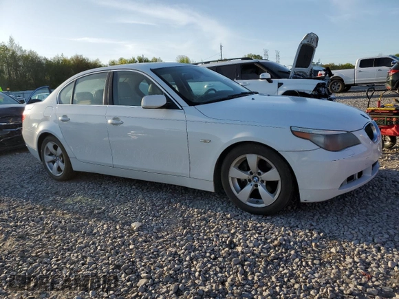 2007 BMW 5 Series 525i with VIN WBANE53537CW64553, listed as a Copart auction lot 52361445 with 169,381 mi miles and Clean Title. Bid and sale history available at carsss.com. Image 4.