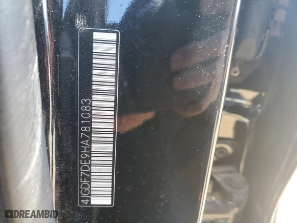 2017 Mercedes-Benz GLS with VIN 4JGDF7DE9HA781083, listed as a Copart auction lot 42383855 with 130,120 mi miles and Salvage Title. Bid and sale history available at carsss.com. Image 13.