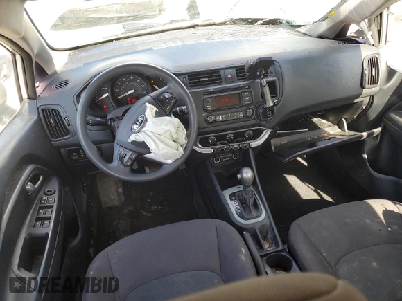 2013 Kia Rio LX with VIN KNADM4A30D6152074, listed as a Copart auction lot 50878555 with 152,559 mi miles and Salvage Title. Bid and sale history available at carsss.com. Image 8.