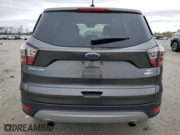 2017 Ford Escape SE with VIN 1FMCU9GD7HUA10460, listed as a Copart auction lot 51753655 with 109,494 mi miles and Salvage Title. Bid and sale history available at DreamBid. Image 6.