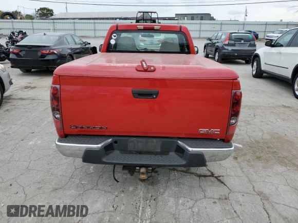 2006 GMC Canyon Work Truck with VIN 1GTCS148368261582, listed as a Copart auction lot 75814864 with 132,582 mi miles and Salvage Title. Bid and sale history available at carsss.com. Image 6.