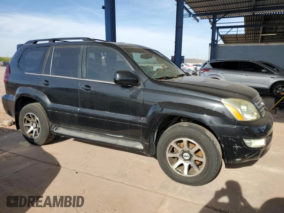 2005 Lexus GX 470 with VIN JTJBT20X450071179, listed as a Copart auction lot 56757415 with 194,709 mi miles and Clean Title. Bid and sale history available at DreamBid. Image 4.