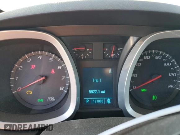 2010 Chevrolet Equinox LTZ with VIN 2CNFLGEWXA6332460, listed as a Copart auction lot 83792474 with 121,083 mi miles and Salvage Title. Bid and sale history available at DreamBid. Image 9.