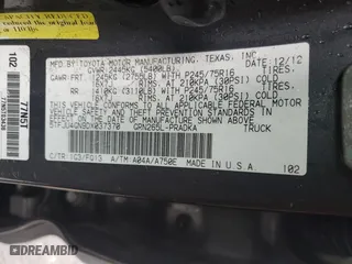 2013 Toyota Tacoma PreRunner with VIN 5TFJU4GN9DX037370, listed as a Copart auction lot 50172885 with 309,745 mi miles and Salvage Title. Bid and sale history available at carsss.com. Image 12.