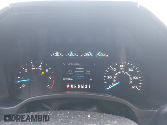 2017 Ford F-150 XL with VIN 1FTEX1EP3HFC54727, listed as a IAAI auction lot 41462133 with 87,250 mi miles. Bid and sale history available at carsss.com. Image 7.