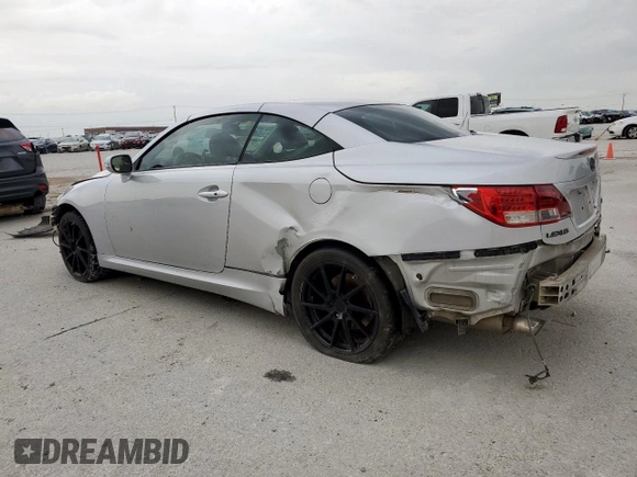 2010 Lexus IS 250 C с VIN JTHFF2C29A2513527, выставлен на аукционе Copart как лот 63460255 с пробегом 152 321 миль миль и Списание • Salvage title. История ставок и продаж доступна на DreamBid. Изображение 2.