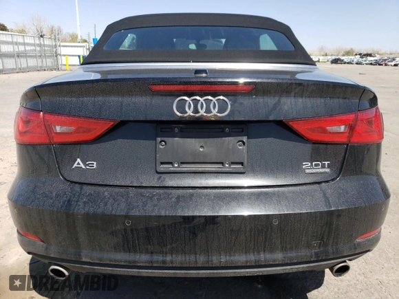 2015 Audi A3 2.0T Premium Plus with VIN WAU3FLFF6F1110043, listed as a Copart auction lot 52631475 with 80,467 mi miles and Salvage Title. Bid and sale history available at carsss.com. Image 6.