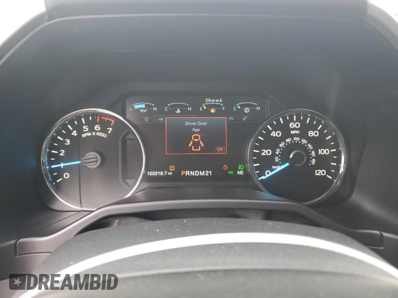 2016 Ford F-150 XLT with VIN 1FTFX1EF9GKE82703, listed as a Copart auction lot 54607065 with 103,218 mi miles and Salvage Title. Bid and sale history available at carsss.com. Image 9.