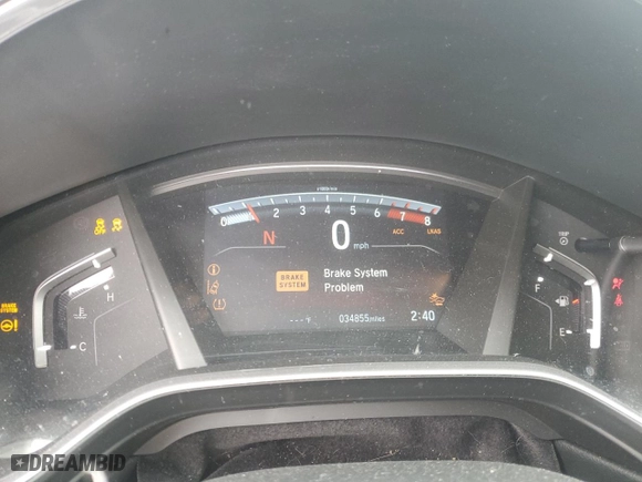 2022 Honda CR-V EX-L with VIN 2HKRW2H88NH667324, listed as a Copart auction lot 46269295 with 34,855 mi miles and Salvage Title. Bid and sale history available at carsss.com. Image 9.