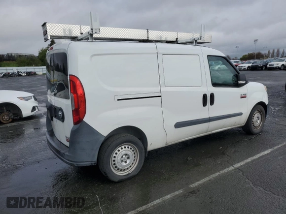 2015 Ram ProMaster City Cargo Tradesman with VIN ZFBERFAT3F6975544, listed as a Copart auction lot 49015635 with 190,163 mi miles and Clean Title. Bid and sale history available at carsss.com. Image 3.
