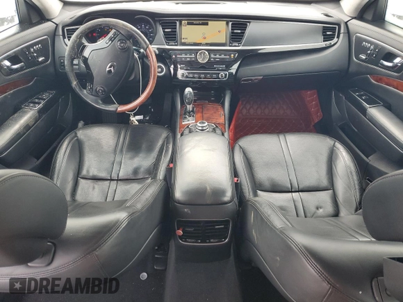 2015 Kia K900 Luxury with VIN KNALW4D41F6022043, listed as a Copart auction lot 87596305 with 80,853 mi miles and Salvage Title. Bid and sale history available at carsss.com. Image 8.