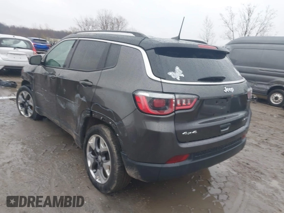 2018 Jeep Compass Limited with VIN 3C4NJDCB6JT201543, listed as a IAAI auction lot 42005502 with 1 mi miles. Bid and sale history available at carsss.com. Image 3.
