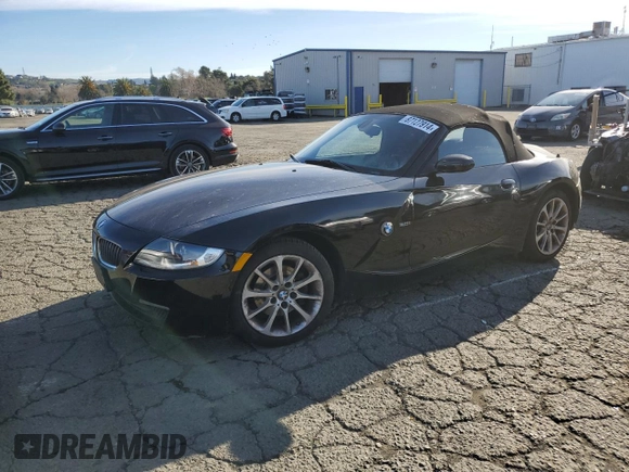2008 BMW Z4 3.0i z VIN 4USBU33508LW73896, wystawiony jako Copart lot #87127914 z przebiegiem Nie podano mil oraz Czysty tytuł • Clean title. Historia ofert i sprzedaży dostępna na DreamBid. Obrazek 1.