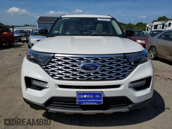 2020 Ford Explorer Platinum z VIN 1FM5K8HC3LGA46121, wystawiony jako Copart lot #60249425 z przebiegiem 46 439 mil mil oraz Szkoda całkowita • Salvage title. Historia ofert i sprzedaży dostępna na DreamBid. Obrazek 5.