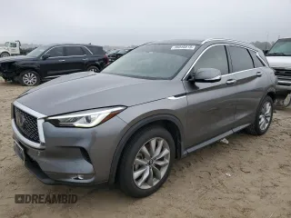2021 Infiniti QX50 Essential с VIN 3PCAJ5CA0MF123145, выставлен на аукционе Copart как лот 46046815 с пробегом 54 634 миль миль и Списание • Salvage title. История ставок и продаж доступна на DreamBid. Изображение 1.