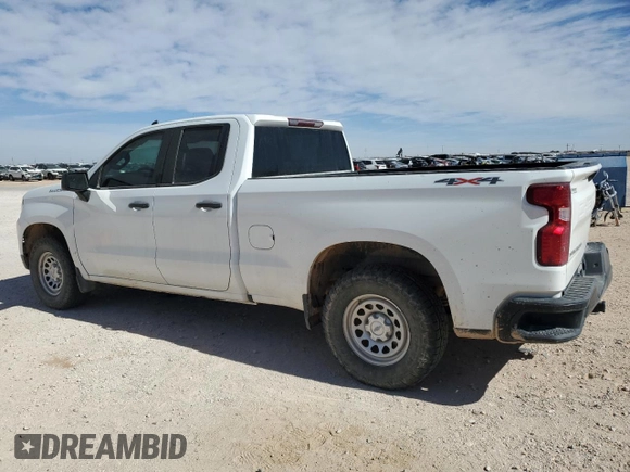2022 Chevrolet Silverado 1500 Work Truck with VIN 1GCRDAED9NZ506183, listed as a Copart auction lot 45021035 with 105,218 mi miles and Clean Title. Bid and sale history available at DreamBid. Image 2.