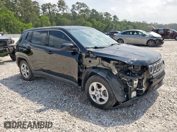 2022 Jeep Compass Sport with VIN 3C4NJCAB9NT139431, listed as a Copart auction lot 57057945 with 50,472 mi miles and Salvage title. Bid and sale history available at DreamBid. Image 4.