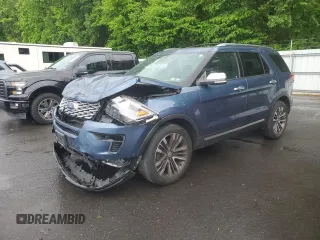 2018 Ford Explorer Platinum с VIN 1FM5K8HT9JGA66466, выставлен на аукционе Copart как лот 56794895 с пробегом 84 733 миль миль и Списание • Salvage title. История ставок и продаж доступна на DreamBid. Изображение 1.