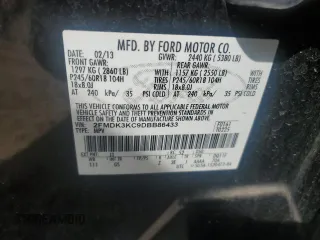 2013 Ford Edge Limited with VIN 2FMDK3KC9DBB86433, listed as a Copart auction lot 53741045 with 113,730 mi miles and Salvage Title. Bid and sale history available at carsss.com. Image 14.