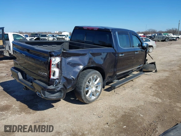 2022 Chevrolet Silverado 1500 with VIN 1GCUDJET3NZ633089, listed as a IAAI auction lot 41419358 with 43,152 mi miles and . Bid and sale history available at DreamBid. Image 4.