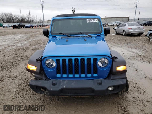 2023 Jeep Wrangler Sport S with VIN 1C4HJXDG9PW543144, listed as a Copart auction lot 43745495 with 36,989 mi miles and Salvage Title. Bid and sale history available at DreamBid. Image 5.