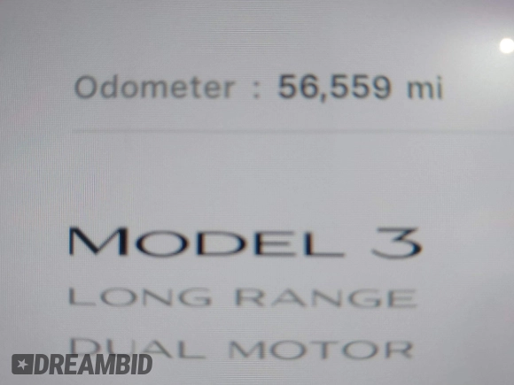 2022 Tesla Model 3 Long Range z VIN 5YJ3E1EB9NF197127, wystawiony jako IAAI lot #41366323 z przebiegiem 56 559 mil mil oraz . Historia ofert i sprzedaży dostępna na DreamBid. Obrazek 16.
