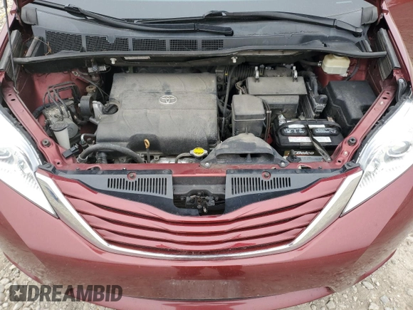 2016 Toyota Sienna LE AAS with VIN 5TDKK3DCXGS757469, listed as a Copart auction lot 60511615 with 130,387 mi miles and Non repairable. Bid and sale history available at DreamBid. Image 12.