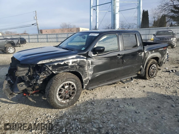 2022 Nissan Frontier Pro-4X z VIN 1N6ED1EK4NN686366, wystawiony jako Copart lot #46265815 z przebiegiem 50 753 mil mil oraz Szkoda całkowita • Salvage title. Historia ofert i sprzedaży dostępna na DreamBid. Obrazek 1.
