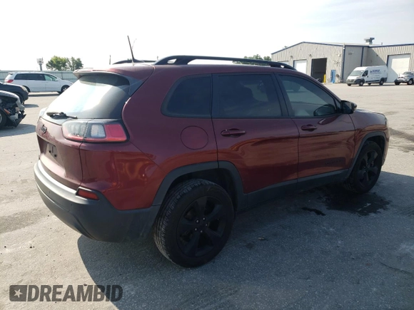 2019 Jeep Cherokee Altitude with VIN 1C4PJLLB2KD392971, listed as a Copart auction lot 59190355 with 163,471 mi miles and Salvage title. Bid and sale history available at DreamBid. Image 3.