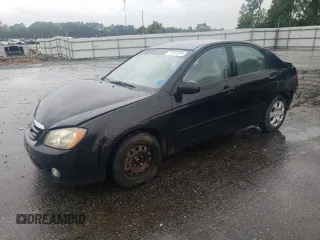 2005 Kia Spectra LX with VIN KNAFE121055134568, listed as a Copart auction lot 71541244 with 146,751 mi miles and Salvage Title. Bid and sale history available at carsss.com. Image 1.