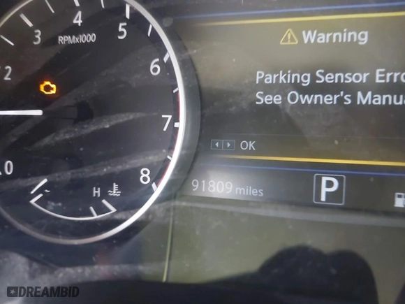 2018 Nissan Maxima SL with VIN 1N4AA6AP7JC400160, listed as a IAAI auction lot 40836018 with 91,809 mi miles. Bid and sale history available at carsss.com. Image 7.