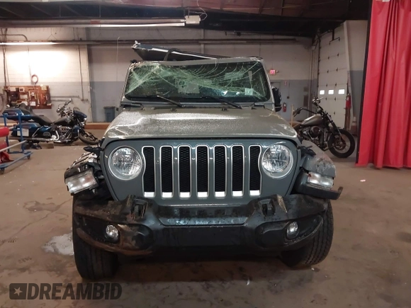 2022 Jeep Wrangler Unlimited Sahara with VIN 1C4HJXENXNW251089, listed as a IAAI auction lot 41728817 with 48,438 mi miles and . Bid and sale history available at DreamBid. Image 12.