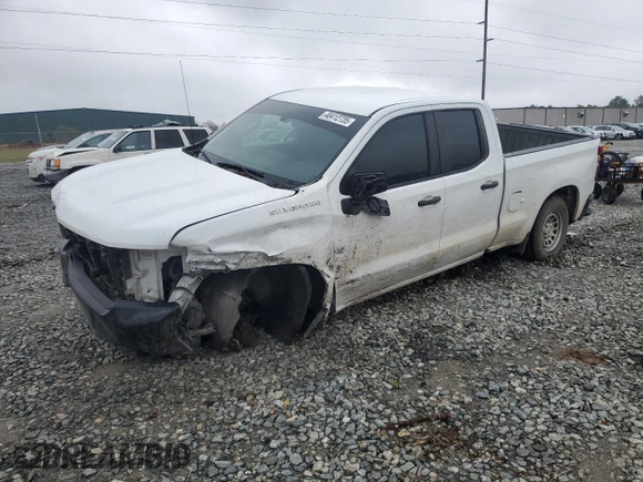 2021 Chevrolet Silverado 1500 Work Truck with VIN 1GCRWAEF7MZ331894, listed as a Copart auction lot 48412735 with 126,173 mi miles and Salvage Title. Bid and sale history available at DreamBid. Image 1.