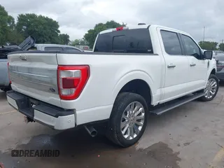 2021 Ford F-150 XL with VIN 1FTFW1E8XMFA69505, listed as a IAAI auction lot 42446323 with 58,214 mi miles and . Bid and sale history available at DreamBid. Image 4.