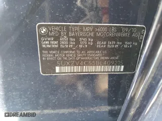 2011 BMW X5 35i with VIN 5UXZV4C55BL409215, listed as a Copart auction lot 53169885 with 166,012 mi miles and Clean Title. Bid and sale history available at carsss.com. Image 12.