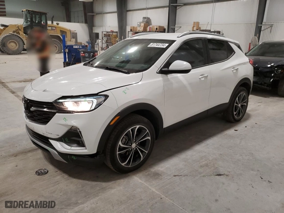 2022 Buick Encore GX Select with VIN KL4MMESL6NB011763, listed as a Copart auction lot 81744734 with 44,175 mi miles and Salvage Title. Bid and sale history available at carsss.com. Image 1.