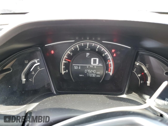 2018 Honda Civic LX with VIN 2HGFC2F52JH573884, listed as a Copart auction lot 67875124 with 79,240 mi miles and Clean Title. Bid and sale history available at carsss.com. Image 9.