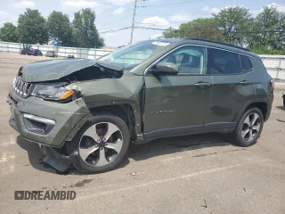2017 Jeep Compass Latitude z VIN 3C4NJDBB2HT656434, wystawiony jako Copart lot #60483215 z przebiegiem 75 781 mil mil oraz Szkoda całkowita • Salvage title. Historia ofert i sprzedaży dostępna na DreamBid. Obrazek 1.