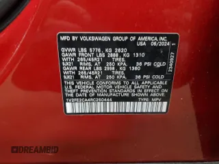 2024 Volkswagen Atlas SEL Premium R-Line z VIN 1V2FE2CA4RC250444, wystawiony jako Copart lot #54139285 z przebiegiem 6 166 mil mil oraz Szkoda całkowita • Salvage title. Historia ofert i sprzedaży dostępna na DreamBid. Obrazek 13.