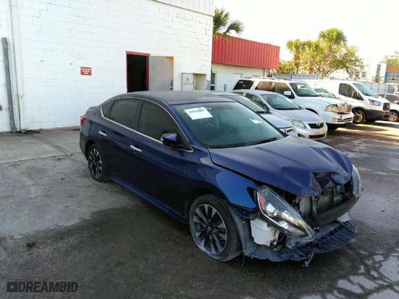 2017 Nissan Sentra SV with VIN 3N1AB7AP9HY238680, listed as a IAAI auction lot 36552805 with 55,490 mi miles. Bid and sale history available at carsss.com. Image 1.