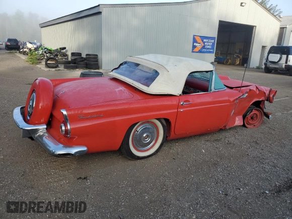 1956 Ford Thunderbird with VIN P6FH249214, listed as a Copart auction lot 72166474 with 91,315 mi miles and Clean Title. Bid and sale history available at DreamBid. Image 3.