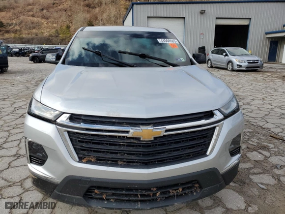 2022 Chevrolet Traverse LS with VIN 1GNERFKW2NJ113070, listed as a Copart auction lot 44568565 with 0 mi miles and Salvage Title. Bid and sale history available at carsss.com. Image 5.