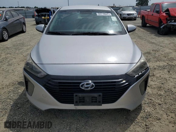 2017 Hyundai Ioniq Blue with VIN KMHC65LC6HU039285, listed as a Copart auction lot 54718645 with Not Provided miles and Clean Title. Bid and sale history available at DreamBid. Image 5.
