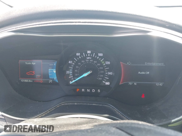 2019 Ford Fusion SE with VIN 3FA6P0HD0KR215531, listed as a IAAI auction lot 41867778 with 101,893 mi miles. Bid and sale history available at carsss.com. Image 7.