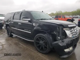 2007 Cadillac Escalade ESV z VIN 1GYFK66827R387638, wystawiony jako Copart lot #55822465 z przebiegiem 189 081 mil mil oraz Szkoda całkowita • Salvage title. Historia ofert i sprzedaży dostępna na DreamBid. Obrazek 4.