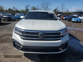 2021 Volkswagen Atlas SE with VIN 1V2PE2CA1MC237020, listed as a Copart auction lot 52083335 with 45,978 mi miles and Salvage title. Bid and sale history available at DreamBid. Image 5.