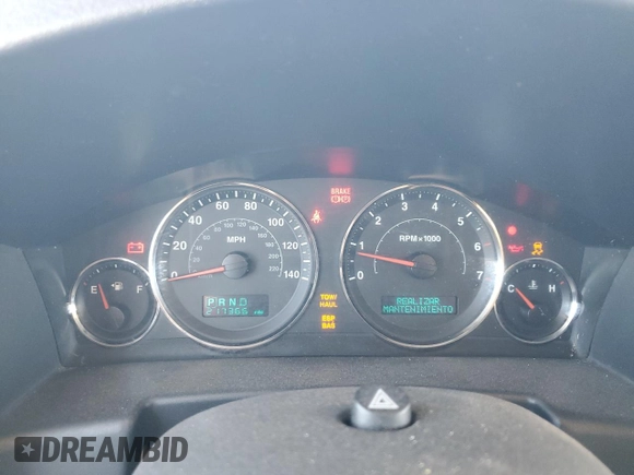 2006 Jeep Commander Limited with VIN 1J8HH58N56C291880, listed as a Copart auction lot 71543874 with 217,366 mi miles and Salvage title. Bid and sale history available at DreamBid. Image 9.